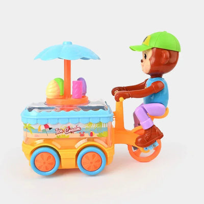 Monkey Ice Cream Cart Toy - Toys Heaven