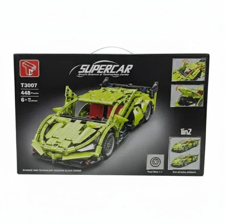 Pull Back Racing Car Building Block Set - Toys Heaven