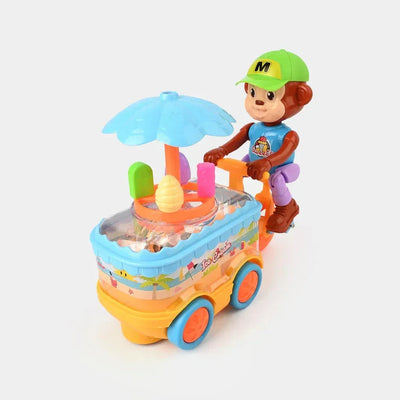 Monkey Ice Cream Cart Toy - Toys Heaven