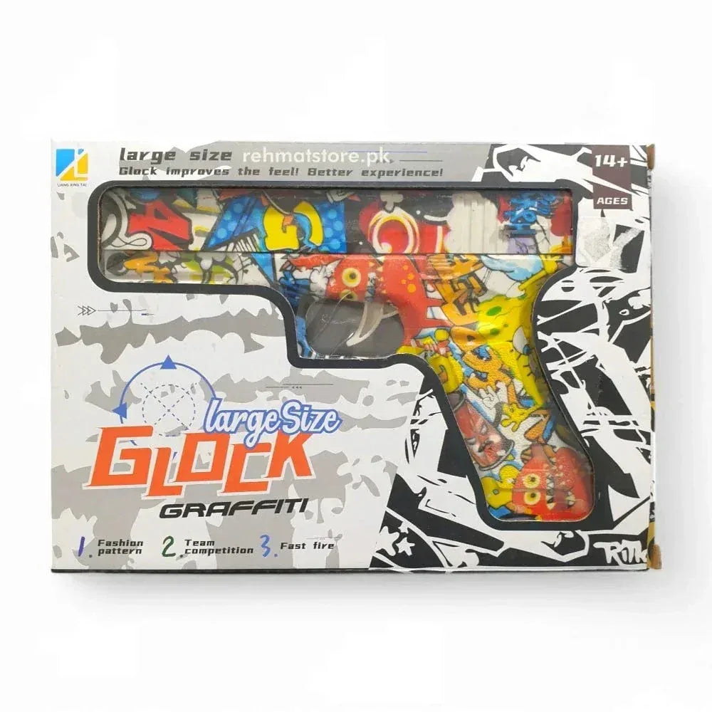 Large-Size "Glock Graffiti" Toy Gun - Toys Heaven