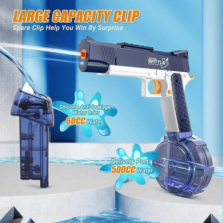 Water Battle - Electric Water Guns with Water Drum - Toys Heaven